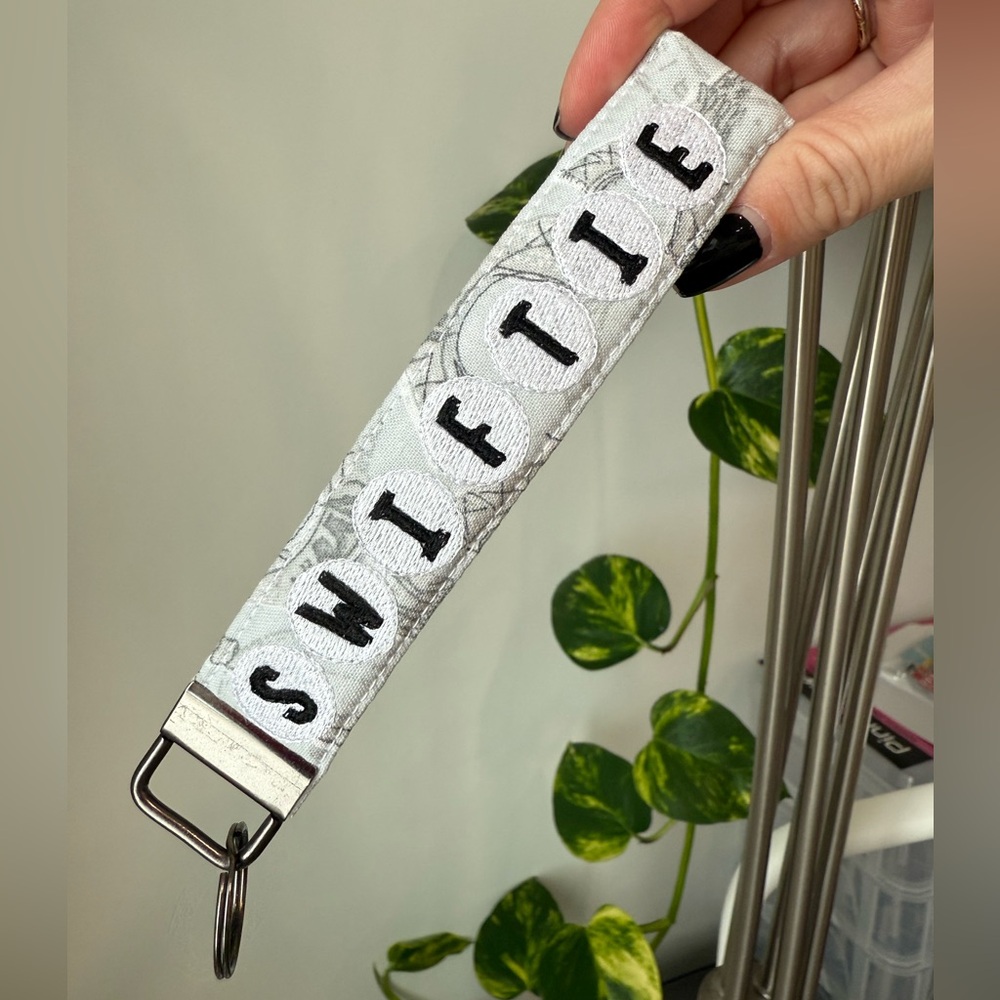 Taylor swift inspired keychain wristlet
